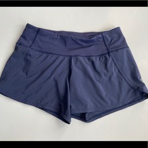 Lululemon Run times 4” Midnight Navy Shorts LNC